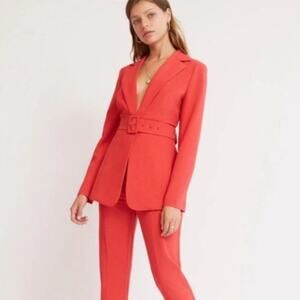 NWT Finders Keepers Soleil Red Blazerdx